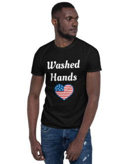 T-Shirt USA Washed Hands
