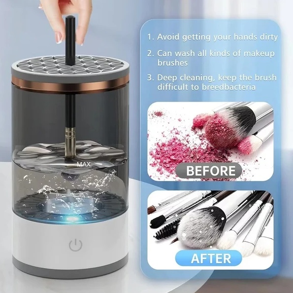 Automatic Brush Cleaner Electric Makeup Brush Cleaning Machine Fast Clean Dryer - Image 2